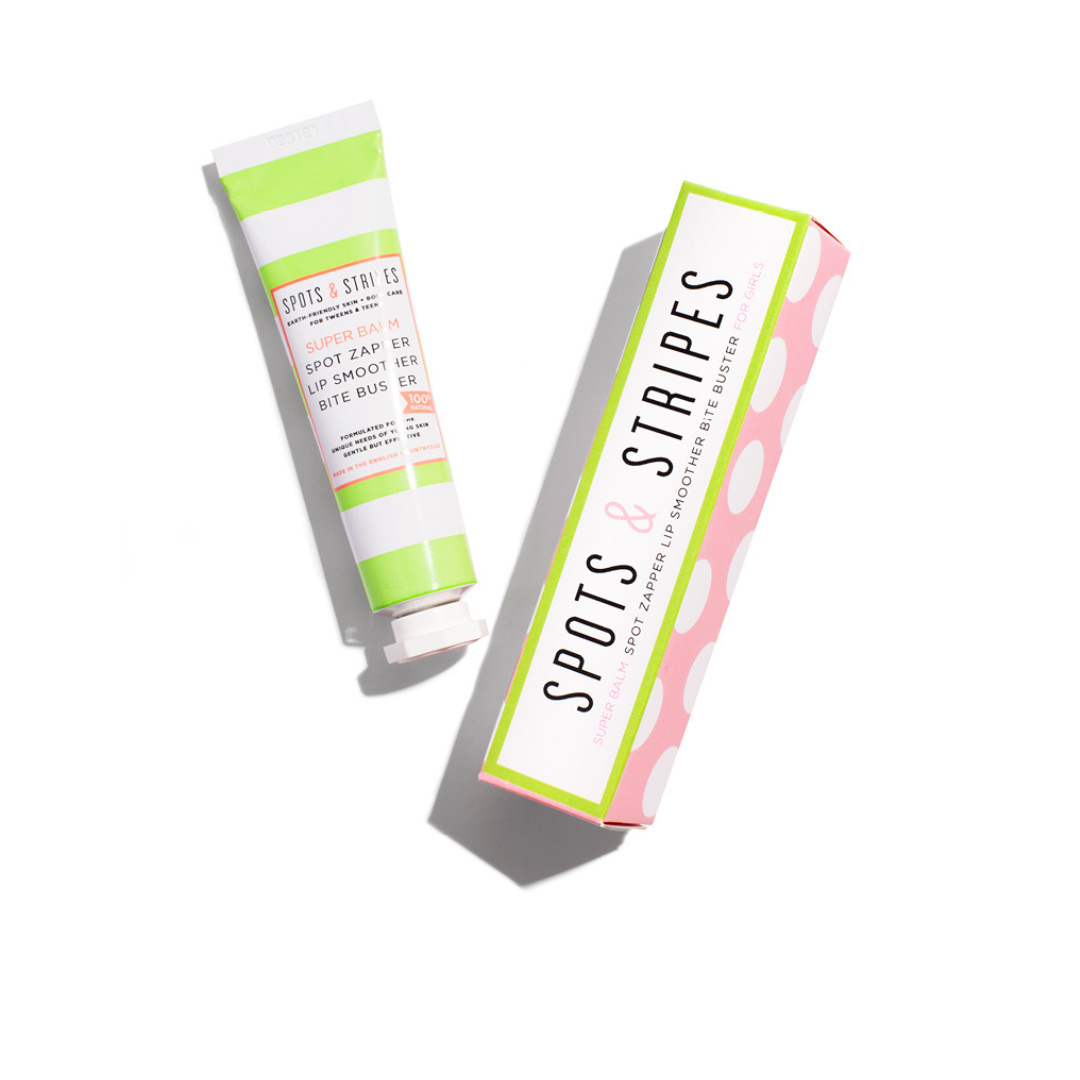 A Spot Zapper, Lip Smoother, Bite Buster, specially formulated for young teenage/teen/tween girls and their unique skin needs. A natural pimple buster made in England."